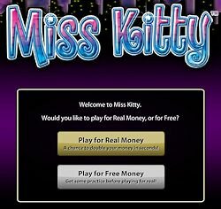 Aristocrat's Miss Kitty Slot Machine is available to play online at MeccaBingo for free or real money