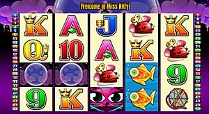 Aristocrat's Miss Kitty Slot Machine Main Screen